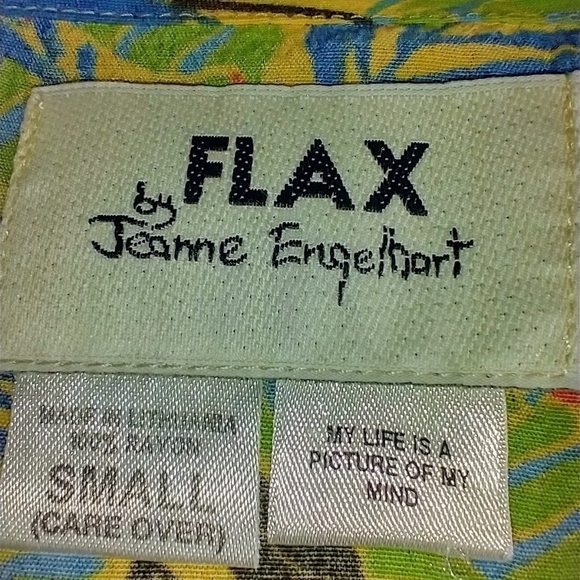 VINTAGE FLAX WRAP SKIRT - Picture 3 of 10